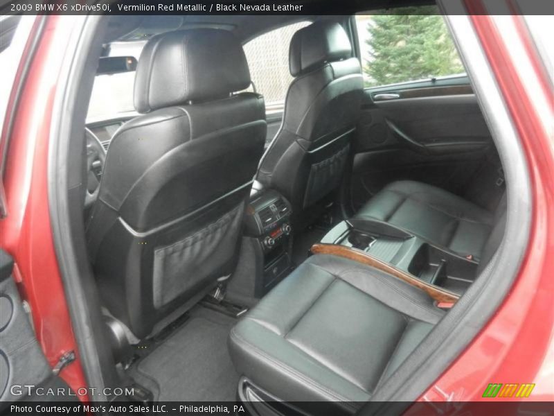 Vermilion Red Metallic / Black Nevada Leather 2009 BMW X6 xDrive50i