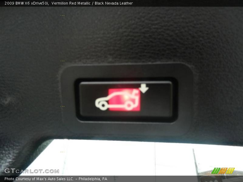 Vermilion Red Metallic / Black Nevada Leather 2009 BMW X6 xDrive50i