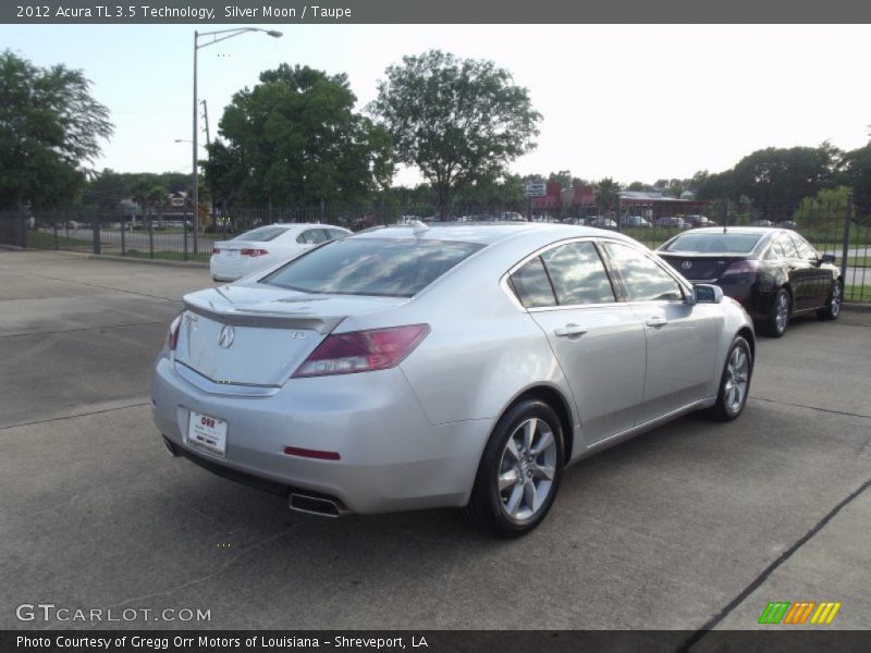 Silver Moon / Taupe 2012 Acura TL 3.5 Technology
