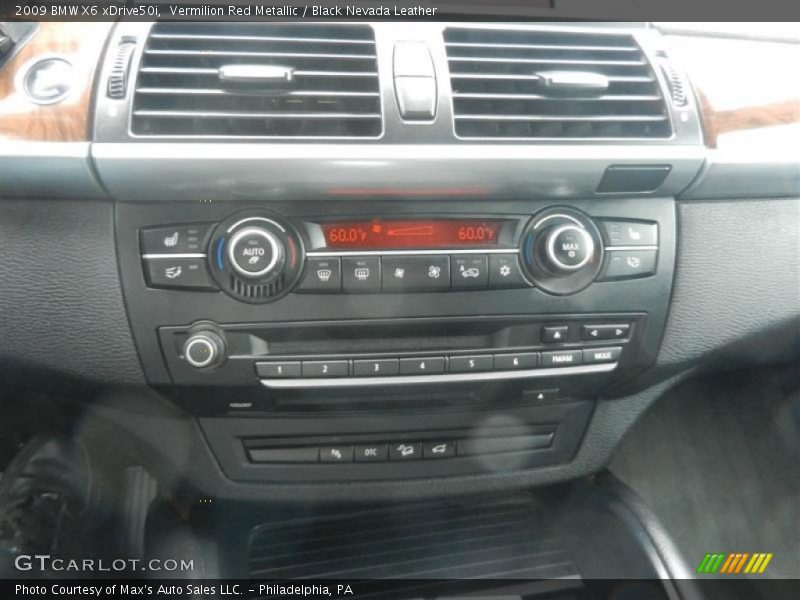 Vermilion Red Metallic / Black Nevada Leather 2009 BMW X6 xDrive50i