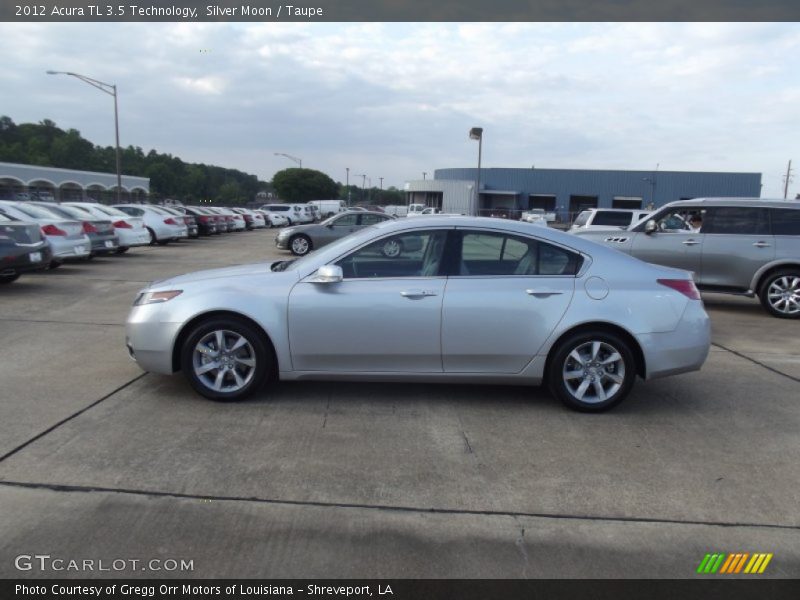 Silver Moon / Taupe 2012 Acura TL 3.5 Technology