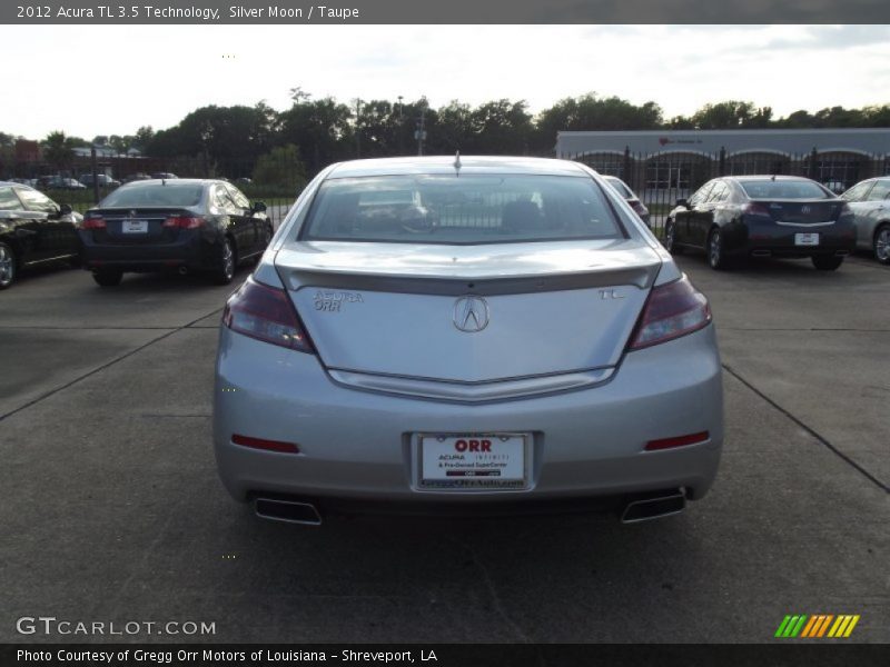 Silver Moon / Taupe 2012 Acura TL 3.5 Technology