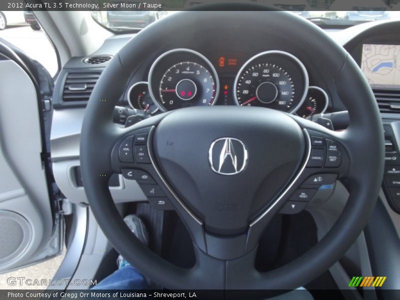 Silver Moon / Taupe 2012 Acura TL 3.5 Technology
