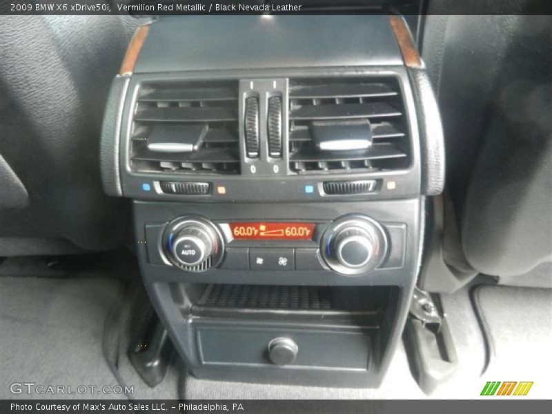 Vermilion Red Metallic / Black Nevada Leather 2009 BMW X6 xDrive50i