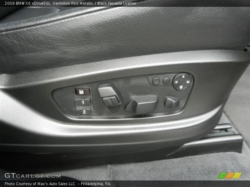Vermilion Red Metallic / Black Nevada Leather 2009 BMW X6 xDrive50i