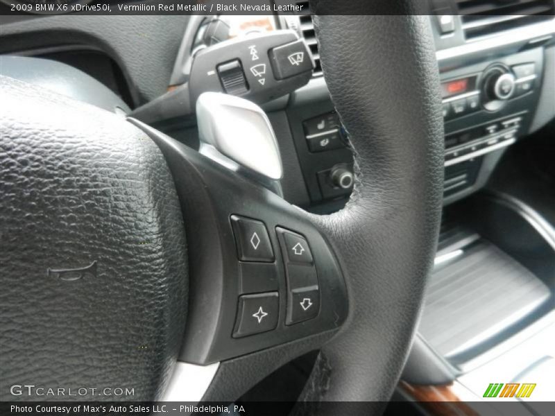 Vermilion Red Metallic / Black Nevada Leather 2009 BMW X6 xDrive50i
