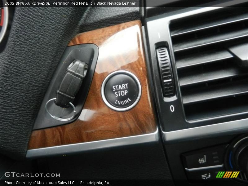 Vermilion Red Metallic / Black Nevada Leather 2009 BMW X6 xDrive50i