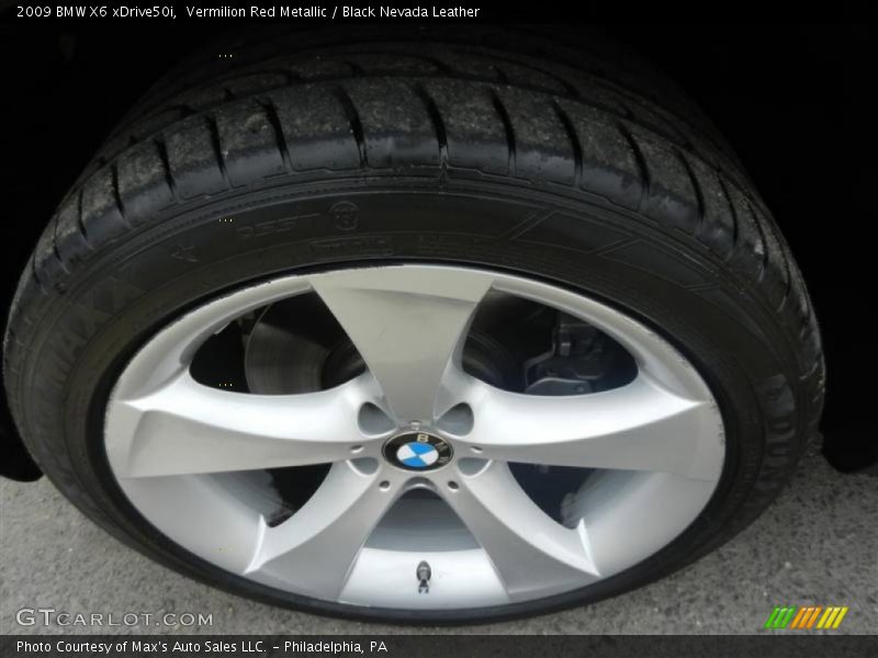 Vermilion Red Metallic / Black Nevada Leather 2009 BMW X6 xDrive50i