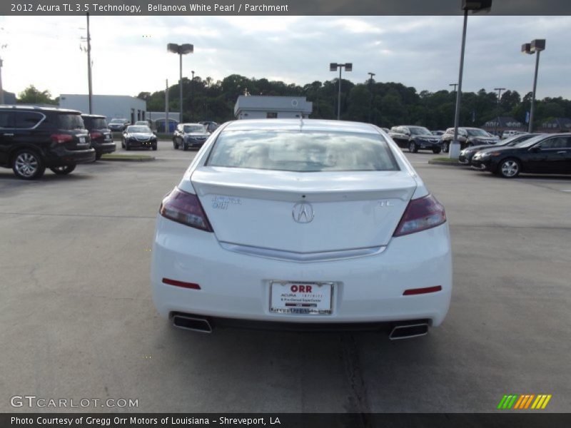 Bellanova White Pearl / Parchment 2012 Acura TL 3.5 Technology