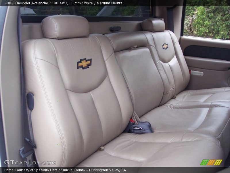 Rear Seat of 2002 Avalanche 2500 4WD