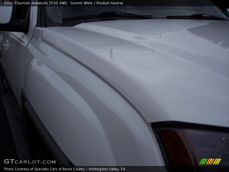 Summit White / Medium Neutral 2002 Chevrolet Avalanche 2500 4WD