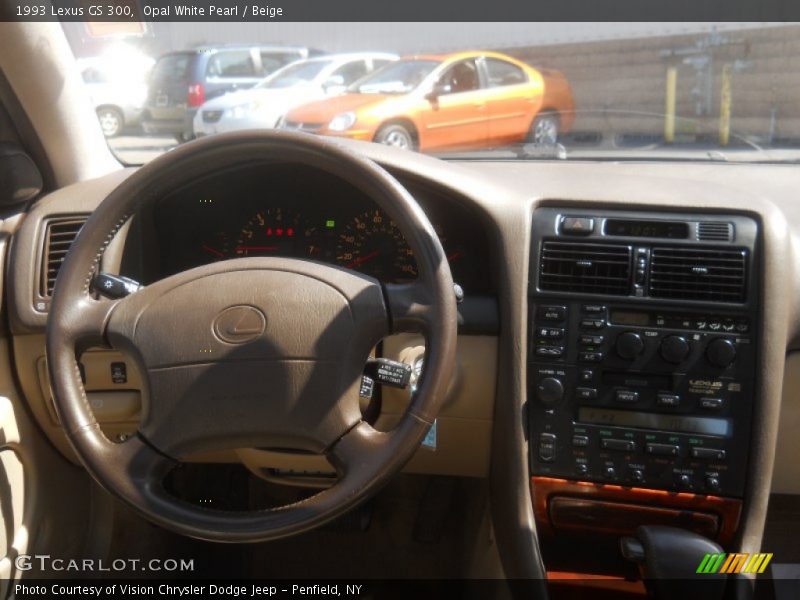 Opal White Pearl / Beige 1993 Lexus GS 300