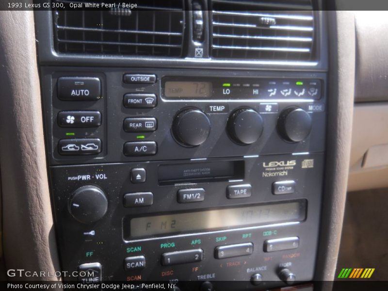 Controls of 1993 GS 300