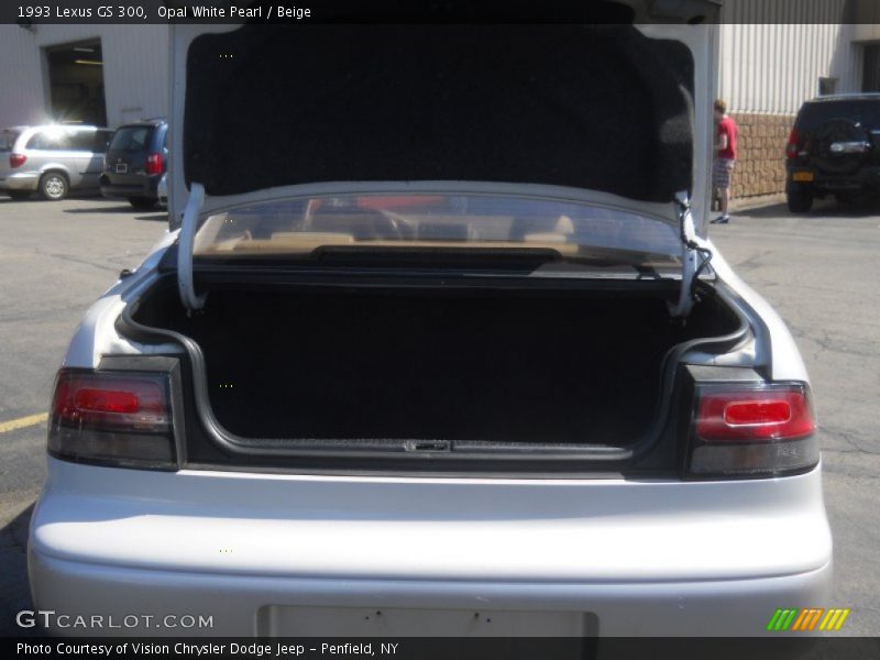 Opal White Pearl / Beige 1993 Lexus GS 300