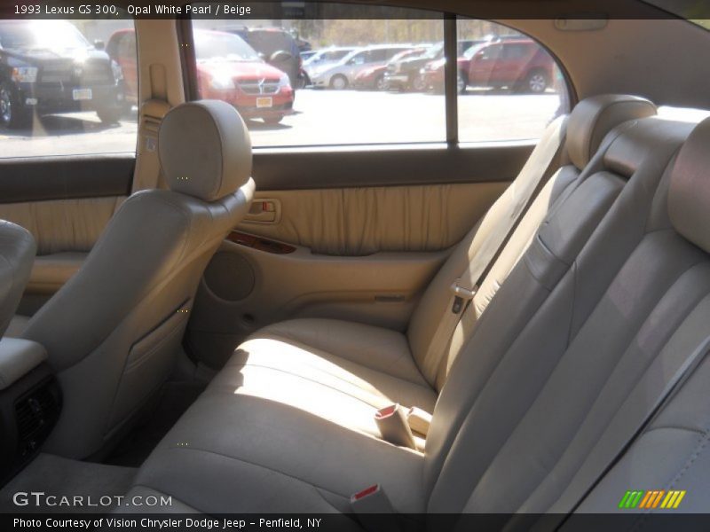 Opal White Pearl / Beige 1993 Lexus GS 300