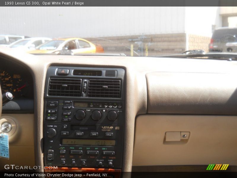 Opal White Pearl / Beige 1993 Lexus GS 300