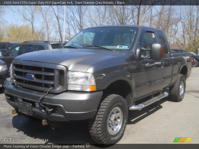 Dark Shadow Grey Metallic / Black 2003 Ford F250 Super Duty FX4 SuperCab 4x4