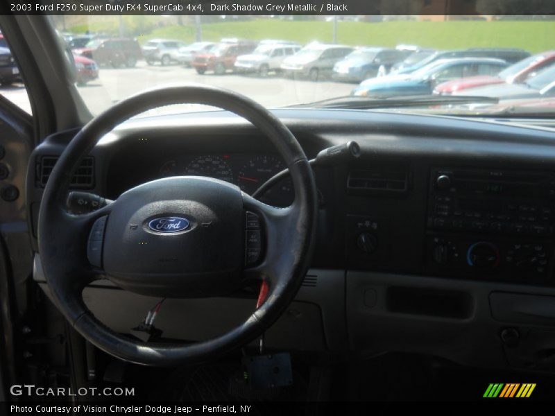 Dark Shadow Grey Metallic / Black 2003 Ford F250 Super Duty FX4 SuperCab 4x4