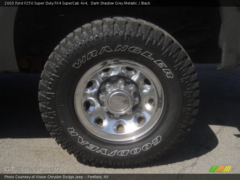 Dark Shadow Grey Metallic / Black 2003 Ford F250 Super Duty FX4 SuperCab 4x4
