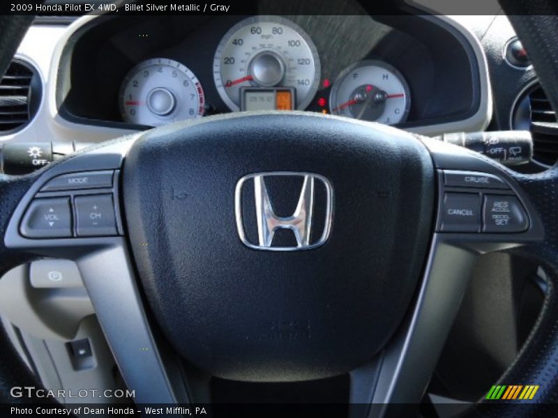 Billet Silver Metallic / Gray 2009 Honda Pilot EX 4WD