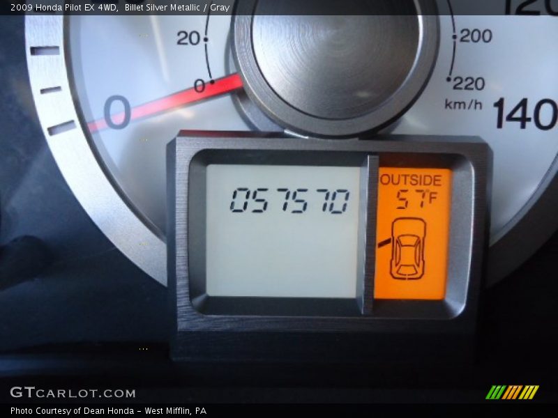 Billet Silver Metallic / Gray 2009 Honda Pilot EX 4WD