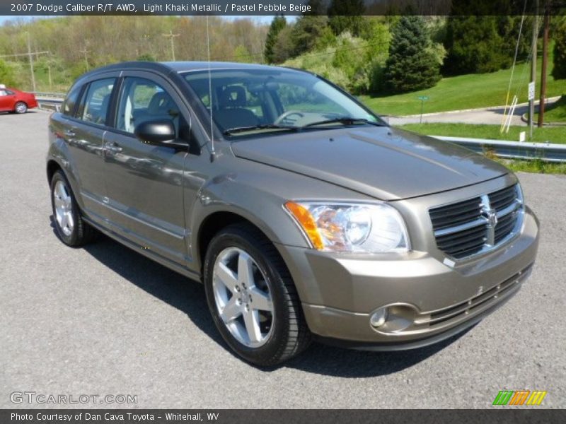 Light Khaki Metallic / Pastel Pebble Beige 2007 Dodge Caliber R/T AWD