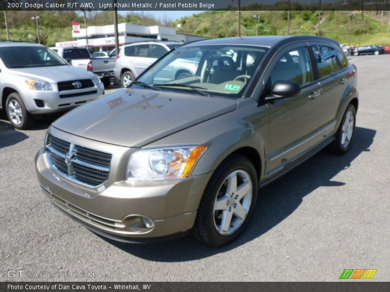 Light Khaki Metallic / Pastel Pebble Beige 2007 Dodge Caliber R/T AWD