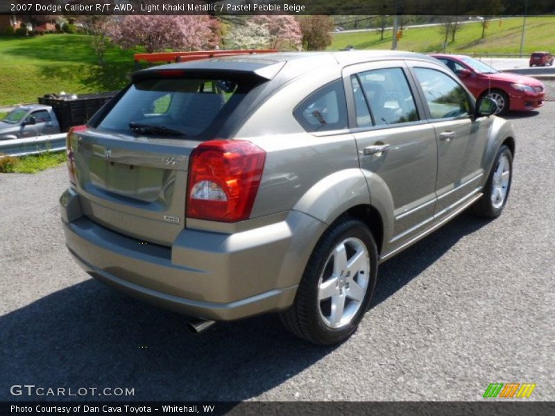 Light Khaki Metallic / Pastel Pebble Beige 2007 Dodge Caliber R/T AWD