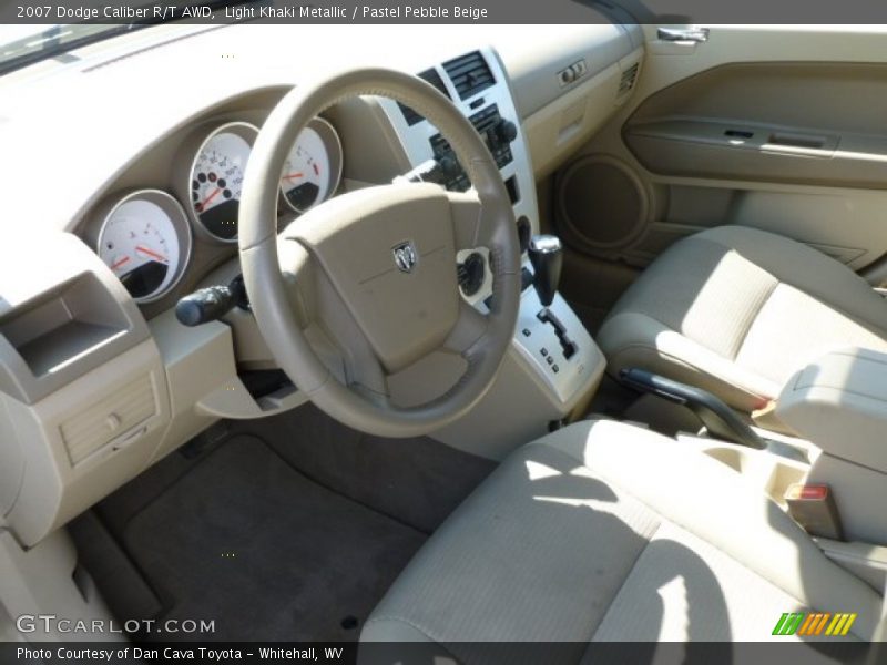Light Khaki Metallic / Pastel Pebble Beige 2007 Dodge Caliber R/T AWD