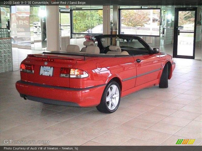 Laser Red / Sand Beige 2003 Saab 9-3 SE Convertible