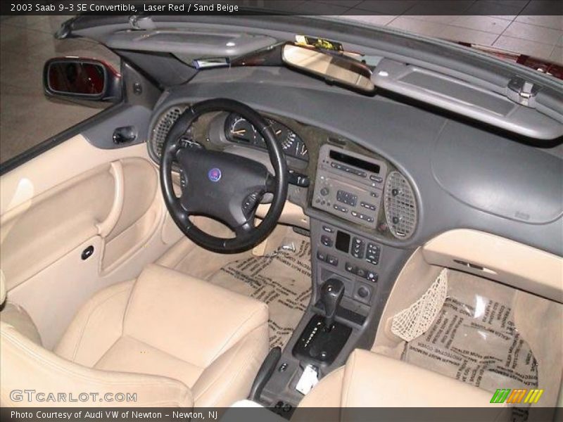 Laser Red / Sand Beige 2003 Saab 9-3 SE Convertible