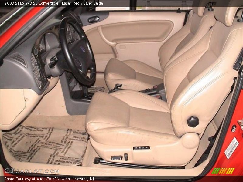 Laser Red / Sand Beige 2003 Saab 9-3 SE Convertible