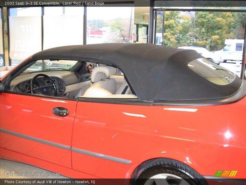 Laser Red / Sand Beige 2003 Saab 9-3 SE Convertible