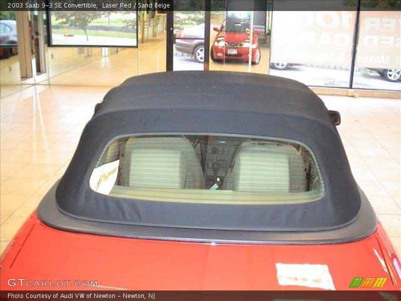 Laser Red / Sand Beige 2003 Saab 9-3 SE Convertible