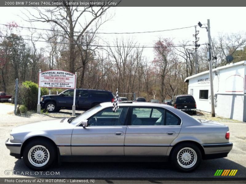 Sahara Beige Metallic / Grey 2000 BMW 7 Series 740iL Sedan