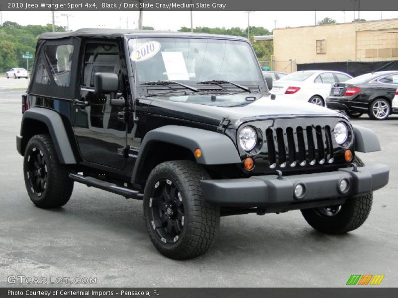 Black / Dark Slate Gray/Medium Slate Gray 2010 Jeep Wrangler Sport 4x4