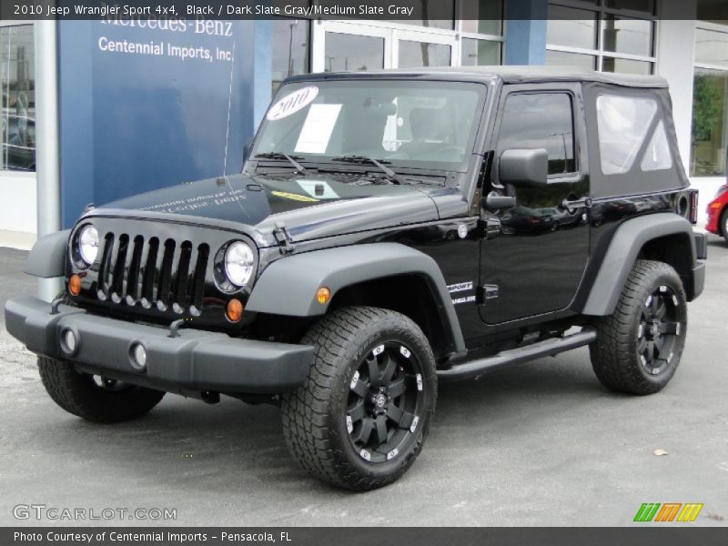 Black / Dark Slate Gray/Medium Slate Gray 2010 Jeep Wrangler Sport 4x4