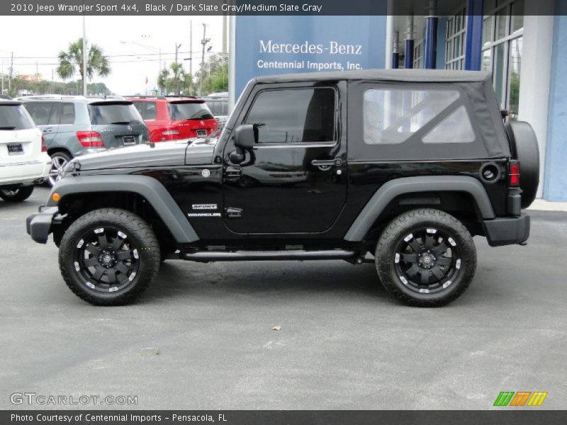 Black / Dark Slate Gray/Medium Slate Gray 2010 Jeep Wrangler Sport 4x4