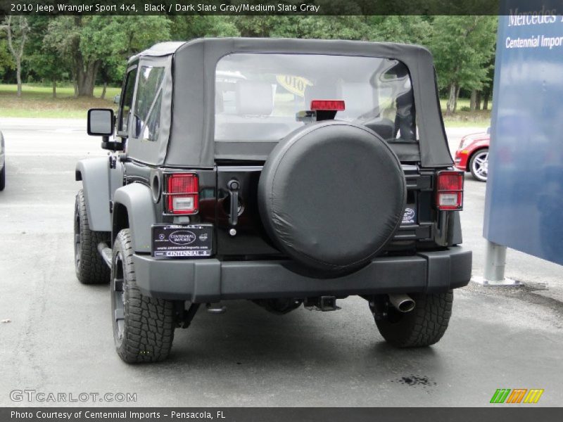 Black / Dark Slate Gray/Medium Slate Gray 2010 Jeep Wrangler Sport 4x4