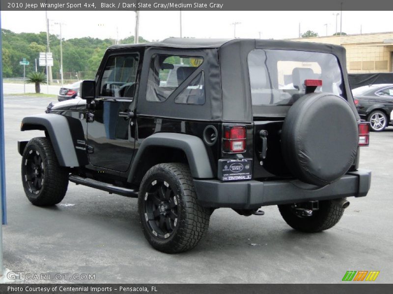 Black / Dark Slate Gray/Medium Slate Gray 2010 Jeep Wrangler Sport 4x4