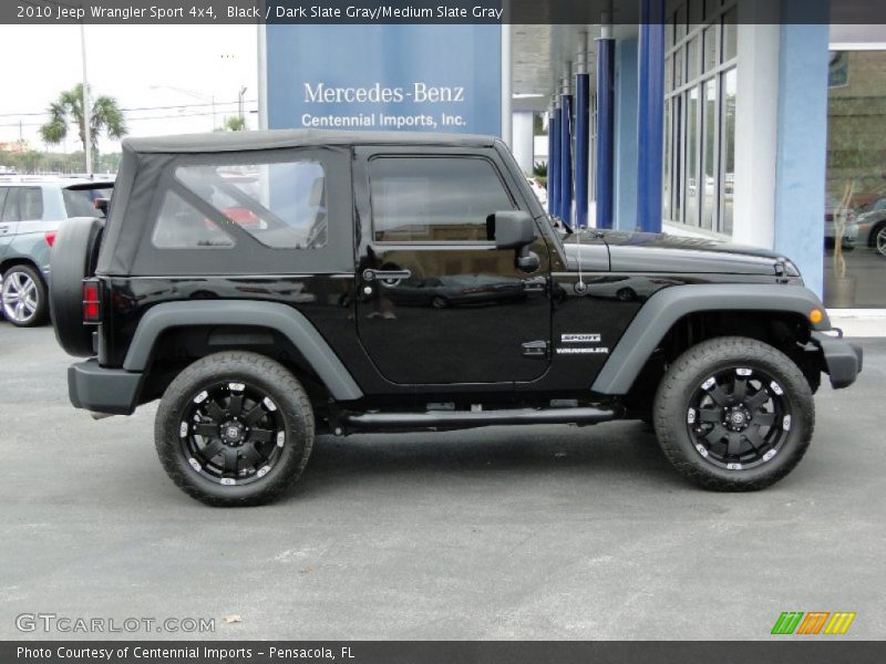 Black / Dark Slate Gray/Medium Slate Gray 2010 Jeep Wrangler Sport 4x4