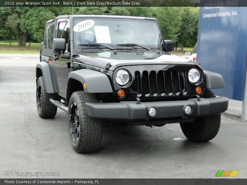 Black / Dark Slate Gray/Medium Slate Gray 2010 Jeep Wrangler Sport 4x4