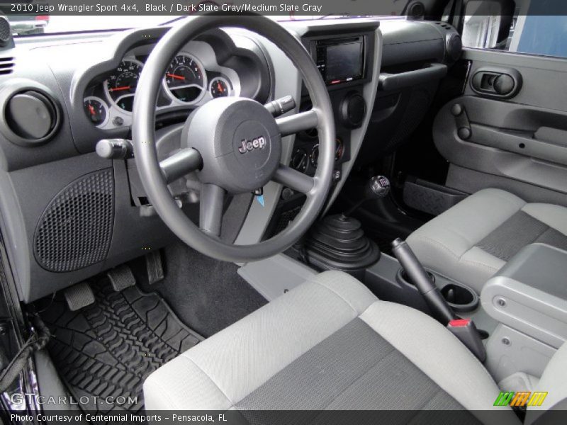 Black / Dark Slate Gray/Medium Slate Gray 2010 Jeep Wrangler Sport 4x4