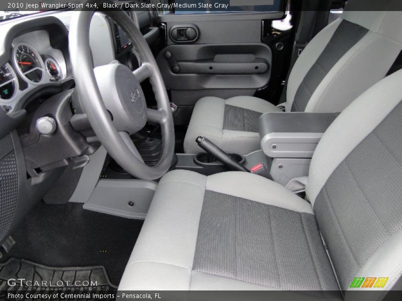Black / Dark Slate Gray/Medium Slate Gray 2010 Jeep Wrangler Sport 4x4