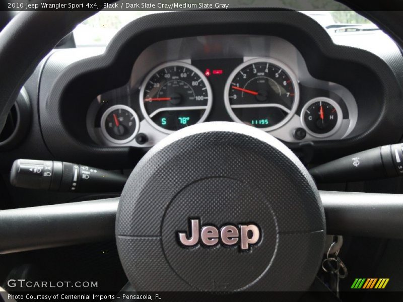 Black / Dark Slate Gray/Medium Slate Gray 2010 Jeep Wrangler Sport 4x4