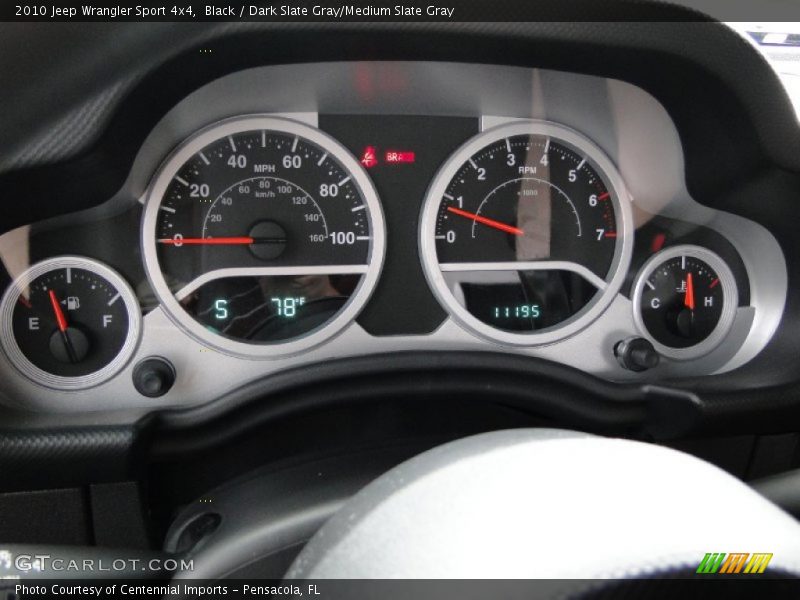 Black / Dark Slate Gray/Medium Slate Gray 2010 Jeep Wrangler Sport 4x4