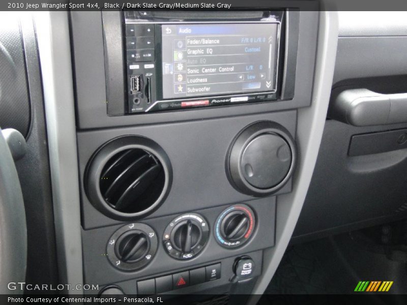 Black / Dark Slate Gray/Medium Slate Gray 2010 Jeep Wrangler Sport 4x4