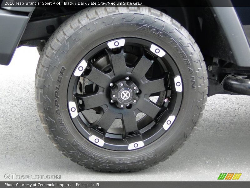 Black / Dark Slate Gray/Medium Slate Gray 2010 Jeep Wrangler Sport 4x4