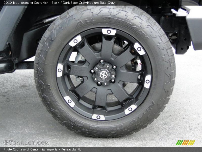 Black / Dark Slate Gray/Medium Slate Gray 2010 Jeep Wrangler Sport 4x4