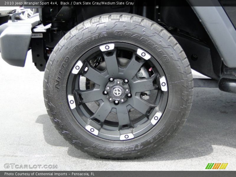 Black / Dark Slate Gray/Medium Slate Gray 2010 Jeep Wrangler Sport 4x4